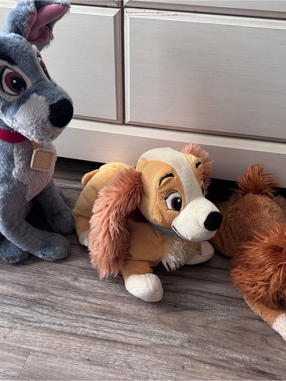 Disney Lady Plush Dog - Tan and White with Rust Ears